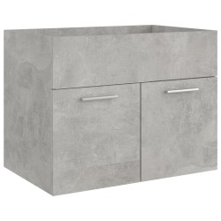 vidaXL Waschbeckenunterschrank Betongrau 60x38,5x46 cm Holzwerkstoff