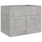 vidaXL Waschbeckenunterschrank Betongrau 60x38,5x46 cm Holzwerkstoff vidaXL Waschbeckenunterschrank Betongrau 60x38,5x46 cm Holzwerkstoff