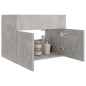 vidaXL Waschbeckenunterschrank Betongrau 60x38,5x46 cm Holzwerkstoff vidaXL Waschbeckenunterschrank Betongrau 60x38,5x46 cm Holzwerkstoff