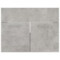 vidaXL Waschbeckenunterschrank Betongrau 60x38,5x46 cm Holzwerkstoff vidaXL Waschbeckenunterschrank Betongrau 60x38,5x46 cm Holzwerkstoff