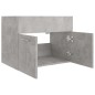 vidaXL Waschbeckenunterschrank Betongrau 60x38,5x46 cm Holzwerkstoff vidaXL Waschbeckenunterschrank Betongrau 60x38,5x46 cm Holzwerkstoff