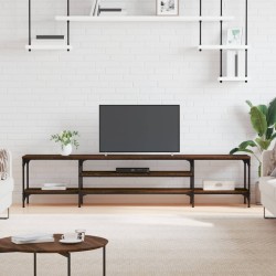 vidaXL TV-Schrank Braun Eichen-Optik 201x35x45cm Holzwerkstoff & Eisen