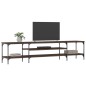 vidaXL TV-Schrank Braun Eichen-Optik 201x35x45cm Holzwerkstoff & Eisen vidaXL TV-Schrank Braun Eichen-Optik 201x35x45cm Holzwerkstoff & Eisen