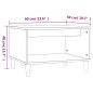 vidaXL Couchtisch Braun Eichen-Optik 60x50x40 cm Holzwerkstoff vidaXL Couchtisch Braun Eichen-Optik 60x50x40 cm Holzwerkstoff