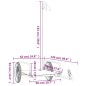 vidaXL Fahrradanhänger Schwarz 126x63x34 cm Eisen vidaXL Fahrradanhänger Schwarz 126x63x34 cm Eisen