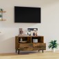 vidaXL TV-Schrank Räuchereiche 80x36x50 cm Holzwerkstoff vidaXL TV-Schrank Räuchereiche 80x36x50 cm Holzwerkstoff