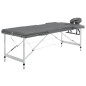 Massagetisch mit 3 Zonen Aluminiumrahmen Anthrazit 186×68 cm Massagetisch mit 3 Zonen Aluminiumrahmen Anthrazit 186×68 cm