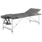 Massagetisch mit 3 Zonen Aluminiumrahmen Anthrazit 186×68 cm Massagetisch mit 3 Zonen Aluminiumrahmen Anthrazit 186×68 cm