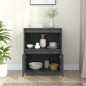 vidaXL Sideboard Grau 60x34x75 cm Massivholz Kiefer vidaXL Sideboard Grau 60x34x75 cm Massivholz Kiefer