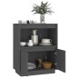 vidaXL Sideboard Grau 60x34x75 cm Massivholz Kiefer vidaXL Sideboard Grau 60x34x75 cm Massivholz Kiefer