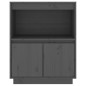 vidaXL Sideboard Grau 60x34x75 cm Massivholz Kiefer vidaXL Sideboard Grau 60x34x75 cm Massivholz Kiefer