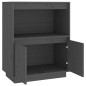 vidaXL Sideboard Grau 60x34x75 cm Massivholz Kiefer vidaXL Sideboard Grau 60x34x75 cm Massivholz Kiefer