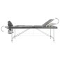 Massagetisch mit 3 Zonen Aluminiumrahmen Anthrazit 186×68 cm Massagetisch mit 3 Zonen Aluminiumrahmen Anthrazit 186×68 cm