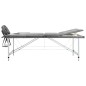 Massagetisch mit 3 Zonen Aluminiumrahmen Anthrazit 186×68 cm Massagetisch mit 3 Zonen Aluminiumrahmen Anthrazit 186×68 cm