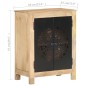 vidaXL Sideboard 60x35x75 cm Massivholz Mango vidaXL Sideboard 60x35x75 cm Massivholz Mango