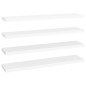 vidaXL Schwebende Wandregale 4 Stk. Weiß 120x23,5x3,8 cm MDF vidaXL Schwebende Wandregale 4 Stk. Weiß 120x23,5x3,8 cm MDF