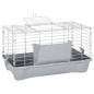 vidaXL Kleintierkäfig Grau 58x32x31 cm Polypropylen und Metall vidaXL Kleintierkäfig Grau 58x32x31 cm Polypropylen und Metall