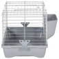 vidaXL Kleintierkäfig Grau 58x32x31 cm Polypropylen und Metall vidaXL Kleintierkäfig Grau 58x32x31 cm Polypropylen und Metall