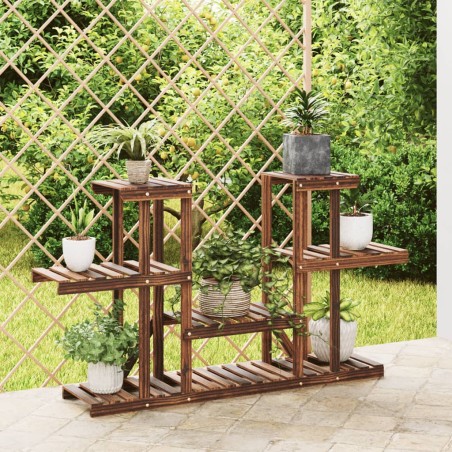 vidaXL Blumenständer 110x25x73 cm Massivholz Tanne