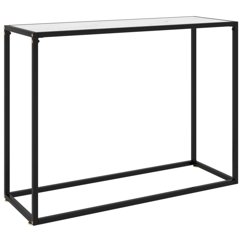 vidaXL Konsolentisch Weiß 100x35x75 cm Hartglas vidaXL Konsolentisch Weiß 100x35x75 cm Hartglas