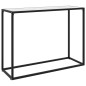 vidaXL Konsolentisch Weiß 100x35x75 cm Hartglas vidaXL Konsolentisch Weiß 100x35x75 cm Hartglas