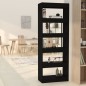 vidaXL Bücherregal/Raumteiler Schwarz 60x30x166 cm Holzwerkstoff vidaXL Bücherregal/Raumteiler Schwarz 60x30x166 cm Holzwerkstoff