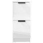 vidaXL Sideboards 2 Stk. Hochglanz-Weiß 30x30x70 cm Holzwerkstoff vidaXL Sideboards 2 Stk. Hochglanz-Weiß 30x30x70 cm Holzwerkstoff