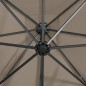 vidaXL Ampelschirm mit Mast und LED-Beleuchtung Taupe 250 cm vidaXL Ampelschirm mit Mast und LED-Beleuchtung Taupe 250 cm