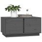 vidaXL Couchtisch Grau 80x50x40 cm Massivholz Kiefer vidaXL Couchtisch Grau 80x50x40 cm Massivholz Kiefer