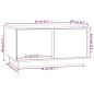 vidaXL Couchtisch Grau 80x50x40 cm Massivholz Kiefer vidaXL Couchtisch Grau 80x50x40 cm Massivholz Kiefer