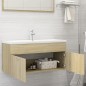 vidaXL Waschbeckenunterschrank Sonoma-Eiche 100x38,5x46cm vidaXL Waschbeckenunterschrank Sonoma-Eiche 100x38,5x46cm
