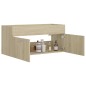 vidaXL Waschbeckenunterschrank Sonoma-Eiche 100x38,5x46cm vidaXL Waschbeckenunterschrank Sonoma-Eiche 100x38,5x46cm