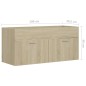 vidaXL Waschbeckenunterschrank Sonoma-Eiche 100x38,5x46cm vidaXL Waschbeckenunterschrank Sonoma-Eiche 100x38,5x46cm