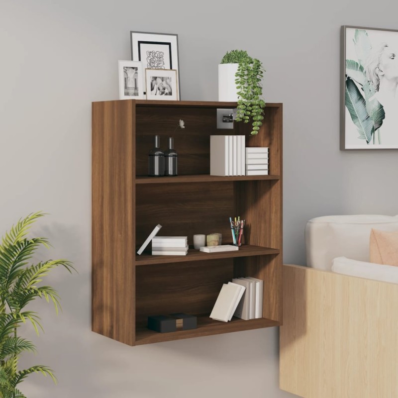 vidaXL Hängeschrank Braun Eichen-Optik 69,5x32,5x90 cm vidaXL Hängeschrank Braun Eichen-Optik 69,5x32,5x90 cm
