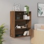 vidaXL Hängeschrank Braun Eichen-Optik 69,5x32,5x90 cm vidaXL Hängeschrank Braun Eichen-Optik 69,5x32,5x90 cm