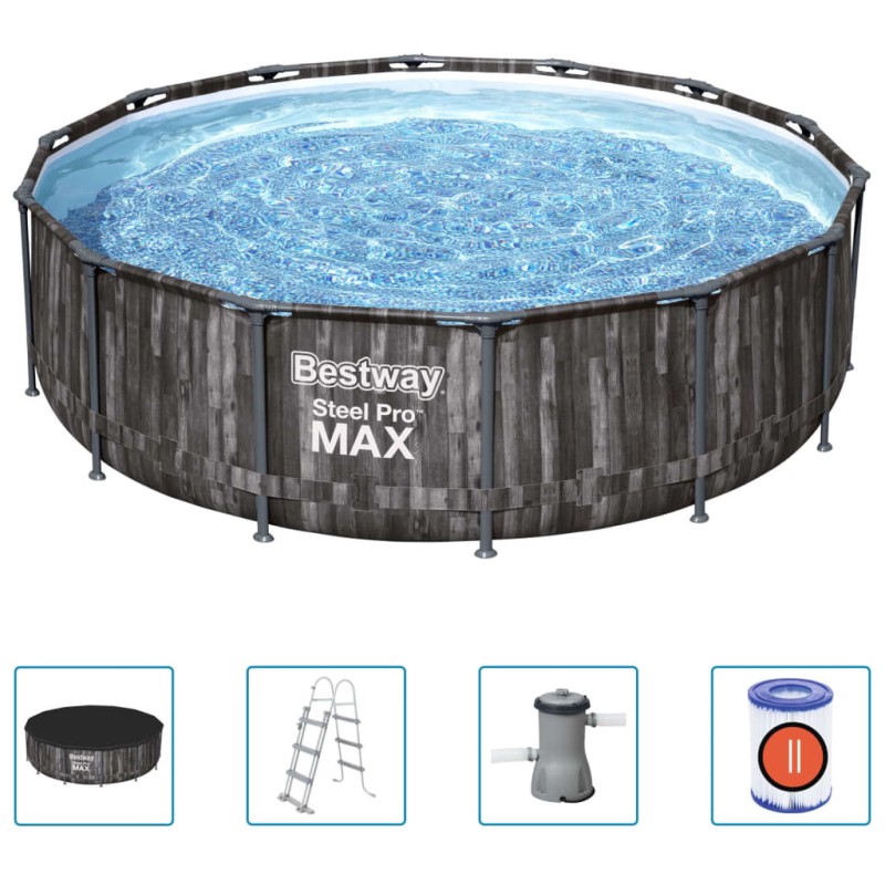 Bestway Steel Pro MAX Swimmingpool-Set Rund 427x107 cm Bestway Steel Pro MAX Swimmingpool-Set Rund 427x107 cm