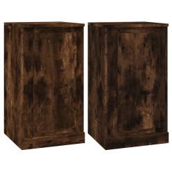 vidaXL Sideboards 2 Stk. Räuchereiche 37,5x35,5x67,5 cm Holzwerkstoff