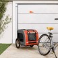Fahrradanhänger Hunde Orange und Grau Oxford-Gewebe & Eisen Fahrradanhänger Hunde Orange und Grau Oxford-Gewebe & Eisen