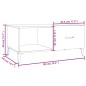 vidaXL Couchtisch Braun Eichen-Optik 90x50x40 cm Holzwerkstoff vidaXL Couchtisch Braun Eichen-Optik 90x50x40 cm Holzwerkstoff