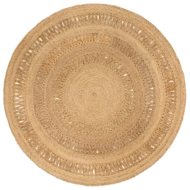 vidaXL Teppich Jute Handgeflochten 180 cm Rund vidaXL Teppich Jute Handgeflochten 180 cm Rund
