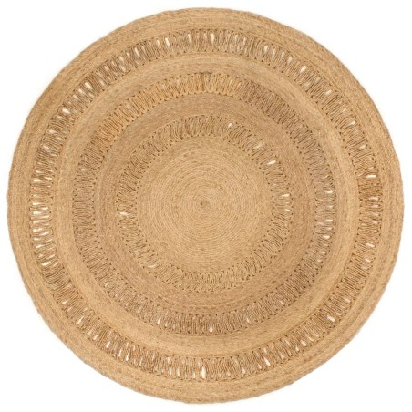 vidaXL Teppich Jute Handgeflochten 180 cm Rund