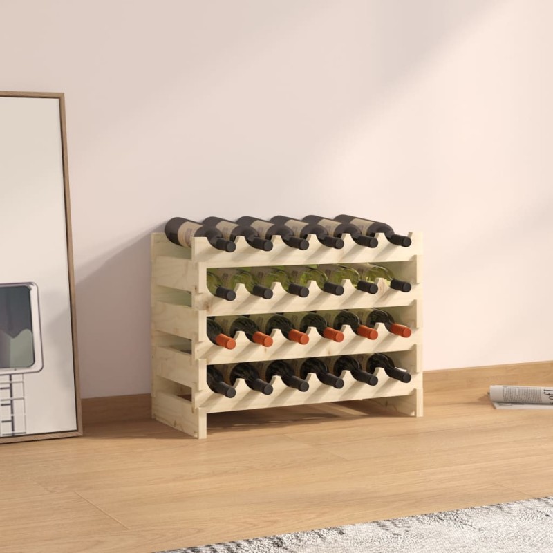 vidaXL Weinregal 65x29x46 cm Massivholz Kiefer vidaXL Weinregal 65x29x46 cm Massivholz Kiefer