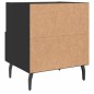 vidaXL Nachttisch Schwarz 40x35x47,5 cm Holzwerkstoff vidaXL Nachttisch Schwarz 40x35x47,5 cm Holzwerkstoff