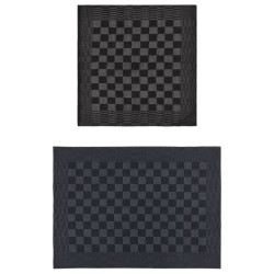 vidaXL 20-tlg. Handtuch-Set Schwarz und Grau Baumwolle