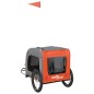 Fahrradanhänger Hunde Orange und Grau Oxford-Gewebe & Eisen Fahrradanhänger Hunde Orange und Grau Oxford-Gewebe & Eisen
