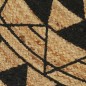 vidaXL Teppich Handgefertigt Jute mit Schwarzem Aufdruck 90 cm vidaXL Teppich Handgefertigt Jute mit Schwarzem Aufdruck 90 cm
