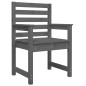 vidaXL Gartenstühle 2 Stk. Grau 60x48x91 cm Massivholz Kiefer vidaXL Gartenstühle 2 Stk. Grau 60x48x91 cm Massivholz Kiefer