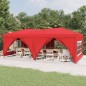 vidaXL Partyzelt Faltbar mit Seitenwänden Rot 3x6 m vidaXL Partyzelt Faltbar mit Seitenwänden Rot 3x6 m