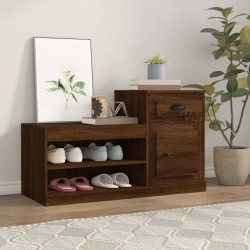 vidaXL Schuhschrank Braun Eichen-Optik 100x42x60 cm Holzwerkstoff