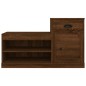vidaXL Schuhschrank Braun Eichen-Optik 100x42x60 cm Holzwerkstoff
